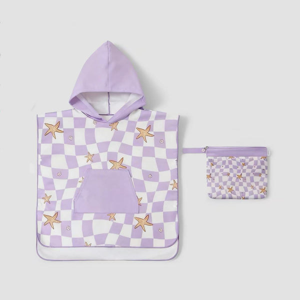 【Upgraded Edition】Sand Free Kids Hooded Towel - Star Fish